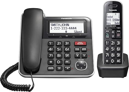 Panasonic Expandable Corded/Cordless Phone System KX-TGB850B