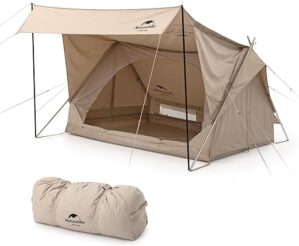 Naturehike Extend 2 Person Canvas Tent, Breathable
