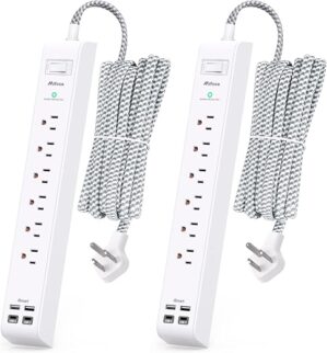 Mifaso Extension Cord Power Strip – Surge Protector