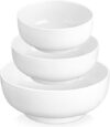 MALACASA Extra Large Ceramic Mixing Bowls, Set Of 3