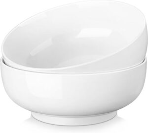 MALACASA Extra Large Porcelain Salad Bowls, 114 OZ