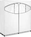 Whitmor Extra-Wide Clothes Closet, 60” White Cover