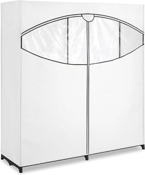 Whitmor Extra-Wide Clothes Closet, 60” White Cover