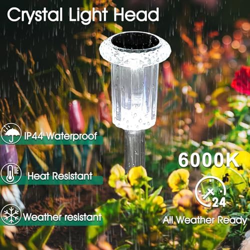 Eyrosa Solar Stake Lights, 10 Pack Waterproof - Image 3
