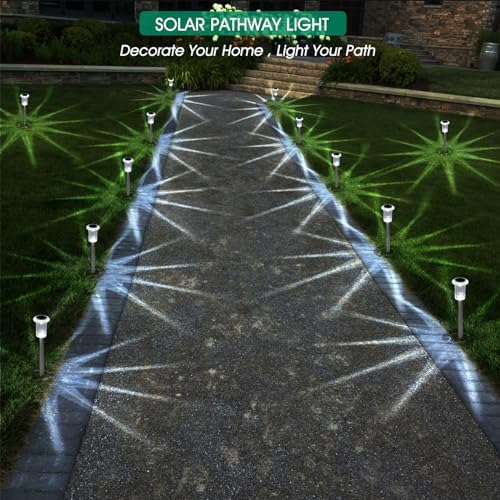 Eyrosa Solar Stake Lights, 10 Pack Waterproof - Image 5