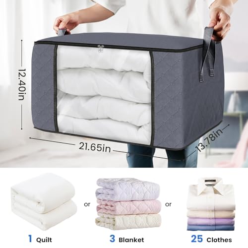 Fab totes Clothes Storage Bags, Foldable Thick Fabric - Image 2