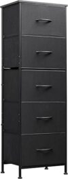 WLIVE Fabric Dresser, 5-Drawer Tall Dresser