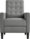 Yaheetech Fabric Recliner Chair Mid-Century Modern