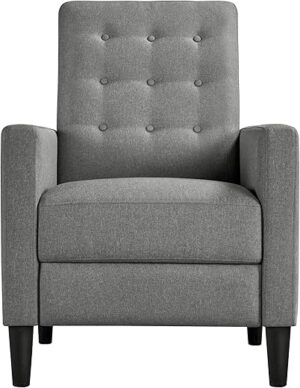 Yaheetech Fabric Recliner Chair Mid-Century Modern