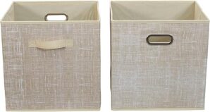 Household Essentials Fabric Storage Bins 2 Piece Set