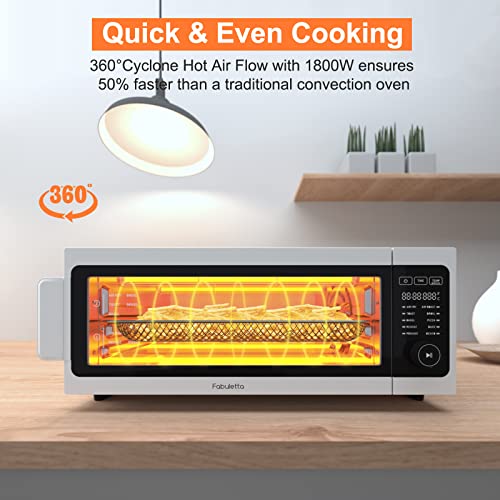 FABULETTA Toaster Oven Air Fryer Combo - 10-in-1 Convection Oven 1800W - Image 3