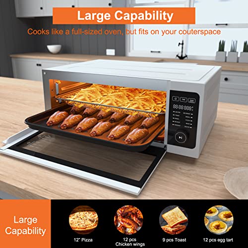 FABULETTA Toaster Oven Air Fryer Combo - 10-in-1 Convection Oven 1800W - Image 5