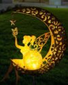 Vuees Fairy Moon Figurine Light Stake