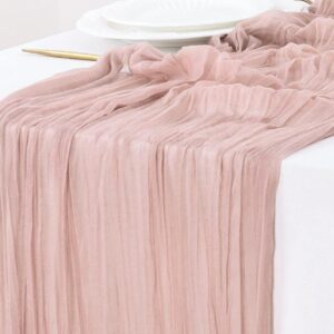 Socomi Fall Thanksgiving Dusty Pink Table Runner