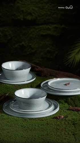 famiware Annecy Stoneware Dinnerware Set, 12 Pieces - Image 3