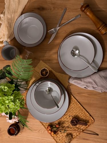 famiware Venus Stoneware Dinnerware Set, 12 Pieces - Image 5