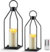 Homemory Farmhouse Lanterns With Flameless Candles