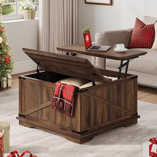 YITAHOME Farmhouse Lift Top Coffee Table