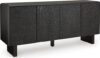 Signature Design by Ashley Farrelmore Black Accent Cabinet