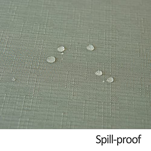 Faux Linen Textured Rectangle Tablecloth - Image 5