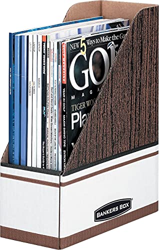 Fellowes Magazine File 07224, Woodgrain/White - Image 2
