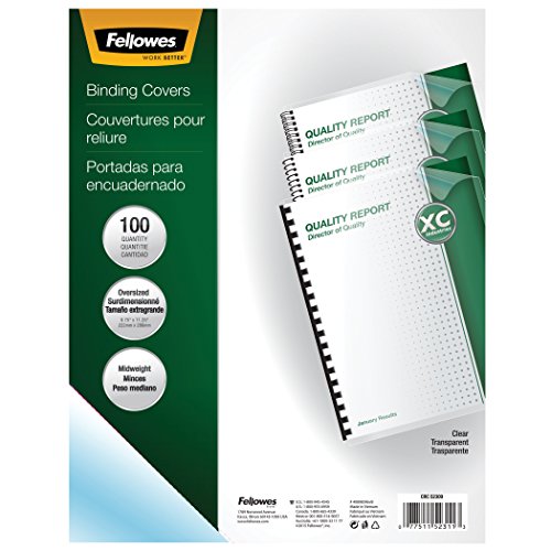 Fellowes Transparent PVC Binding Covers, 52311 & Executive Presentation Cover, 52146 - Image 2