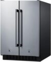 Summit Appliance FFRF24SS 24″ Built-In Refrigerator-Freezer