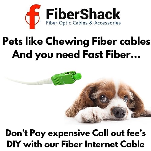 Fibershack White SC/APC Fiber Optic Cable 30ft - Image 4