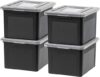 IRIS File Box Plastic Organizer With Latching Lid