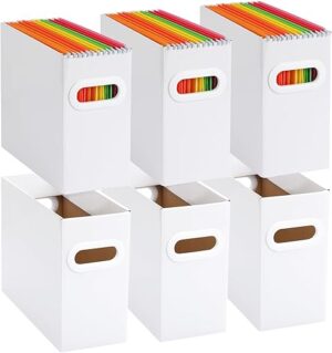 EOOUT File Folder Organizer Box, 6 Pack