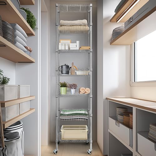 Finnhomy Heavy Duty 7 Tier Wire Shelving - Image 2
