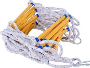 MKMJ Fire Escape Ladder, 32.8FT, Flame Retardant
