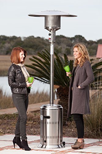 Fire Sense Patio Heater With Wheels, 50,000 BTU Output - Image 2