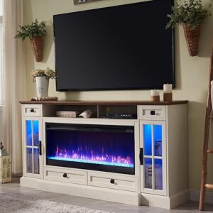 OKD Fireplace TV Stand For 80 Inch TV