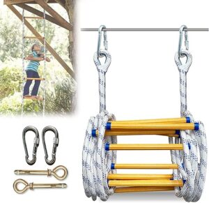 JJPSFDS Fireproof Emergency Rope Escape Ladder, 39Ft