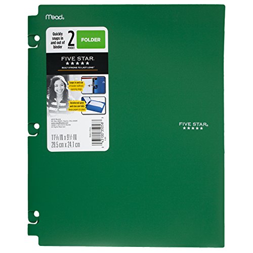 Five Star 2-Pocket Snap-In Binder Folders, 73266 - Image 4