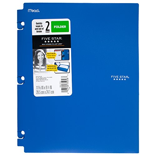 Five Star 2-Pocket Snap-In Binder Folders, 73266 - Image 5