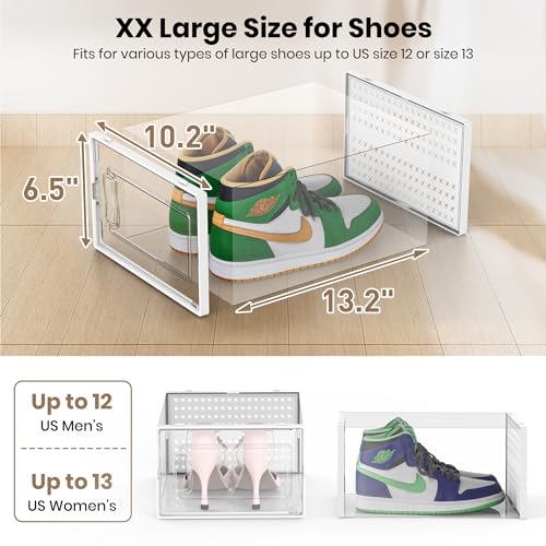 Fkprorjv XX Large Shoe Storage Box Organizer - Image 5
