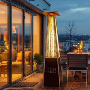 PATIOPIA Flame Pyramid Pool Heater With Cover
