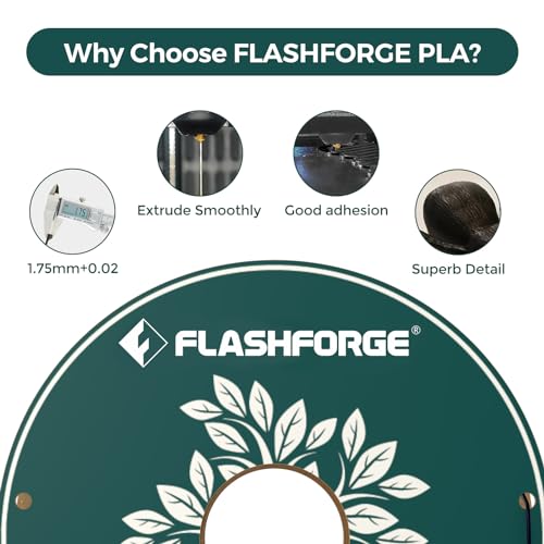 FLASHFORGE PLA Filament 1.75mm Black, 2kg Bundle - Image 3