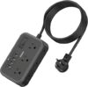 NTONPOWER Flat Plug Extension Cord With USB Ports