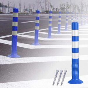 Generic Flexible Blue Safety Bollards, 2 Pack