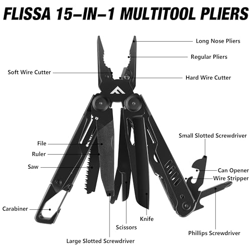 FLISSA 15-In-1 Multi-Tool Pliers With Sheath - Image 3