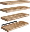 AMADA HOMEFURNISHING Floating Shelves, Wood Wall Shelves Set