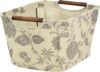 Household Essentials Floral Tapered Storage Bin With Handles