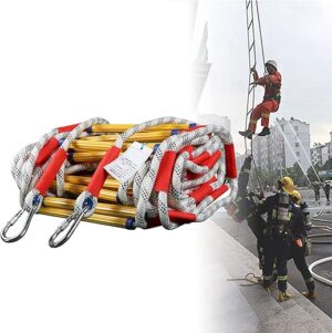 FGQCBBYC Foldable Fire Escape Ladder, 16FT