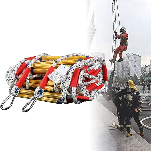 FGQCBBYC Foldable Fire Escape Ladder, 16FT