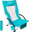 KingCamp Folding Beach Chair With Headrest