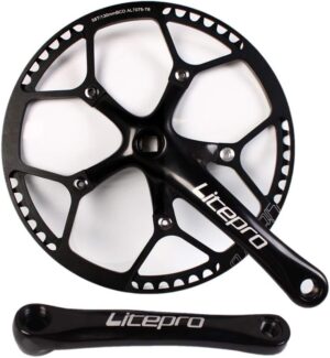 BUCKLOS Folding Bike Crankset 170mm, 130 BCD