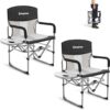 KingCamp Folding Camping Chair With Side Table